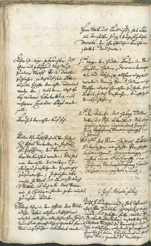 Archivio Storico della Città di Bolzano - BOhisto protocollo consiliare 1744/47 