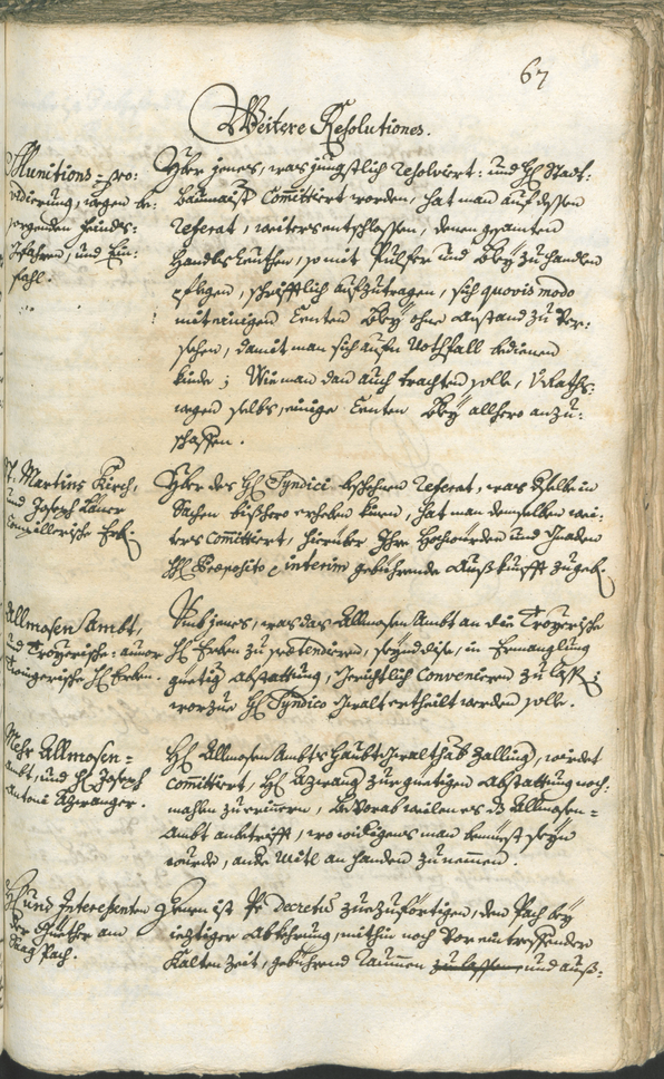 Stadtarchiv Bozen - BOhisto Ratsprotokoll 1744/47 