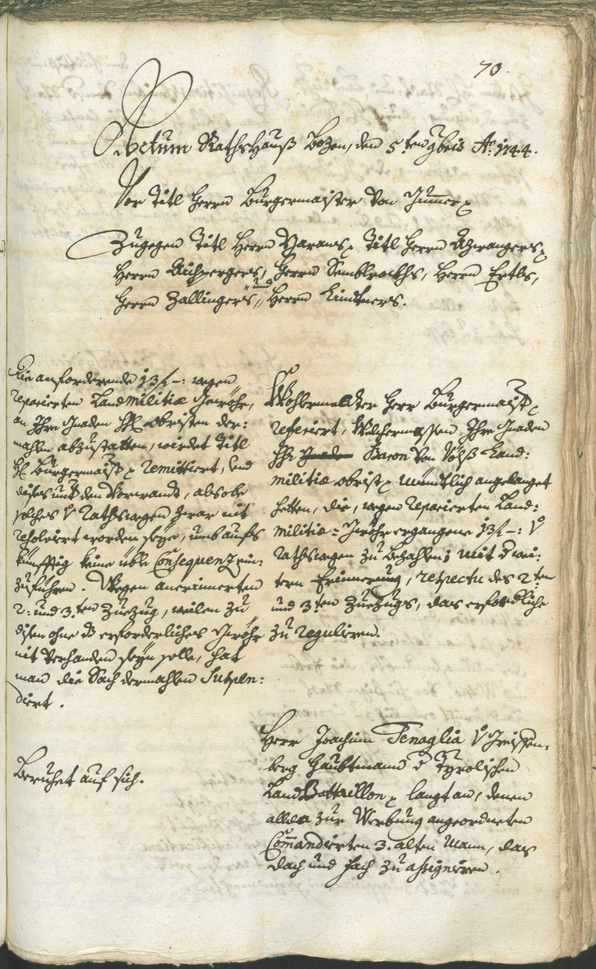 Civic Archives of Bozen-Bolzano - BOhisto Ratsprotokoll 1744/47 