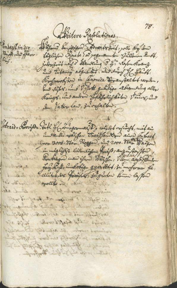 Stadtarchiv Bozen - BOhisto Ratsprotokoll 1744/47 