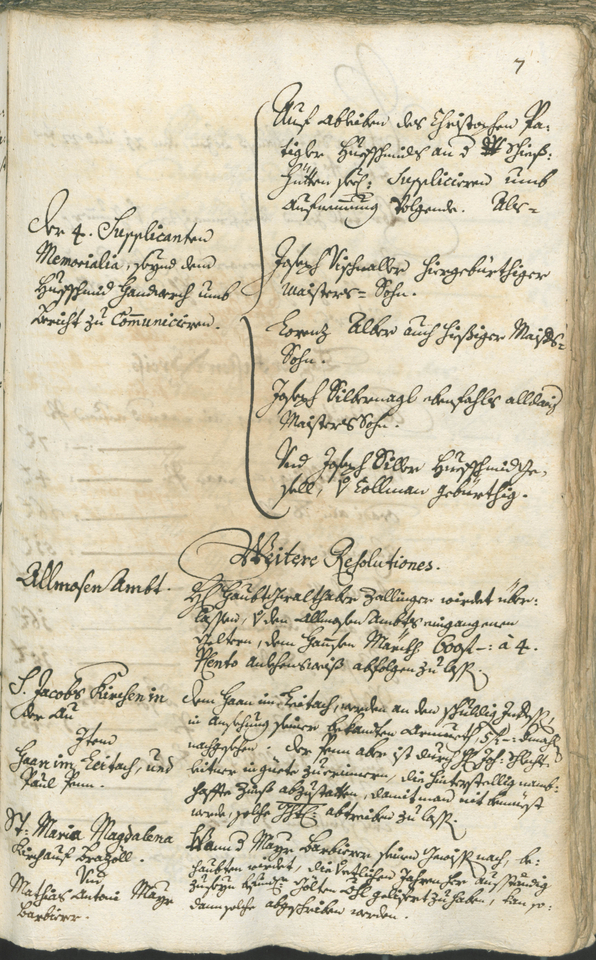 Stadtarchiv Bozen - BOhisto Ratsprotokoll 1744/47 