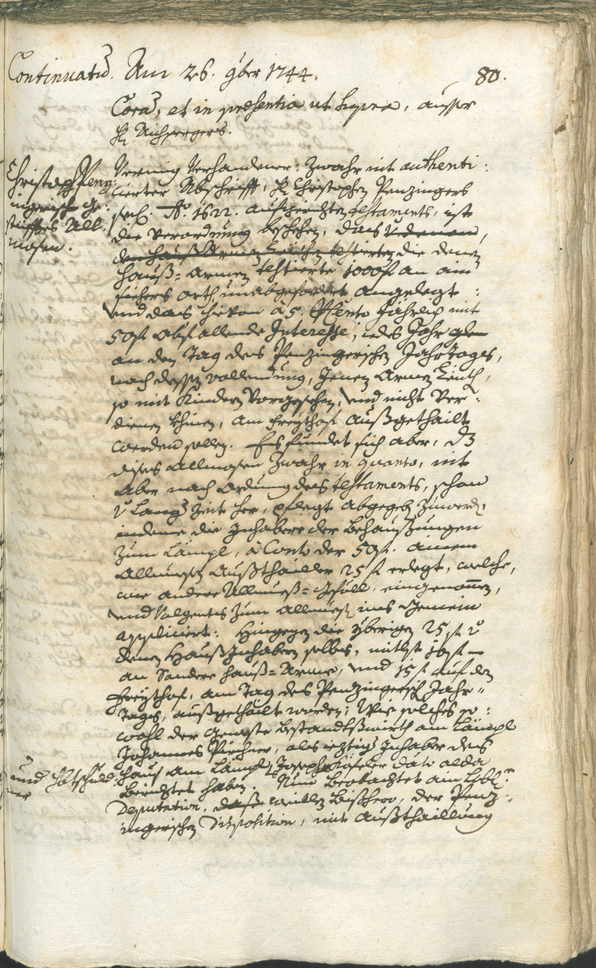 Stadtarchiv Bozen - BOhisto Ratsprotokoll 1744/47 