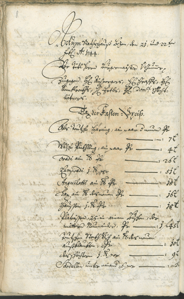 Civic Archives of Bozen-Bolzano - BOhisto Ratsprotokoll 1744/47 