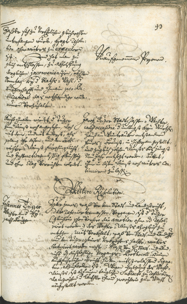 Stadtarchiv Bozen - BOhisto Ratsprotokoll 1744/47 