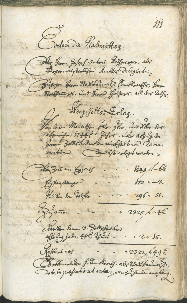 Stadtarchiv Bozen - BOhisto Ratsprotokoll 1744/47 