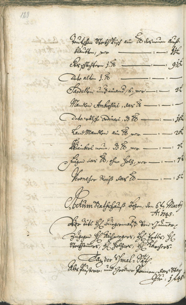 Archivio Storico della Città di Bolzano - BOhisto protocollo consiliare 1744/47 