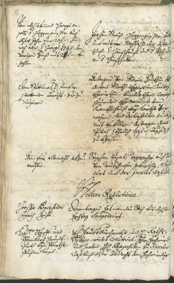 Civic Archives of Bozen-Bolzano - BOhisto Ratsprotokoll 1744/47 