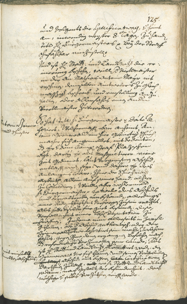 Stadtarchiv Bozen - BOhisto Ratsprotokoll 1744/47 