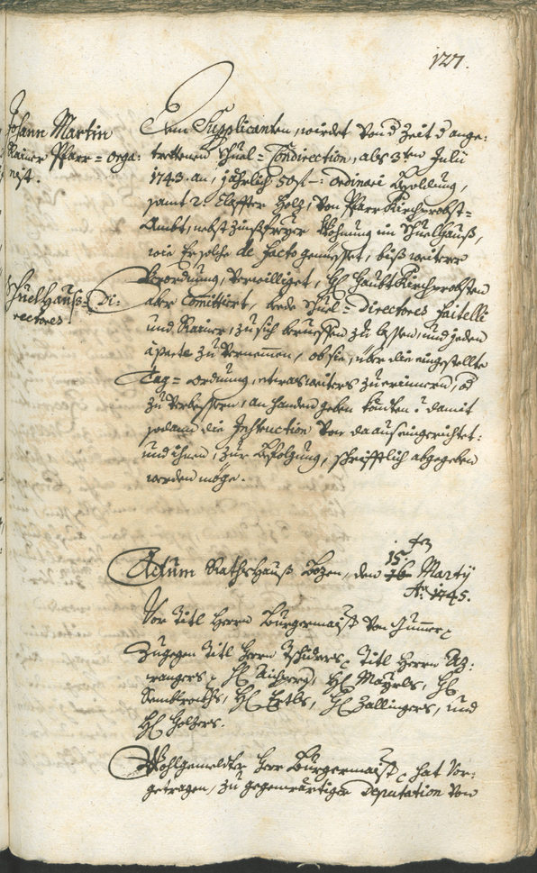 Archivio Storico della Città di Bolzano - BOhisto protocollo consiliare 1744/47 