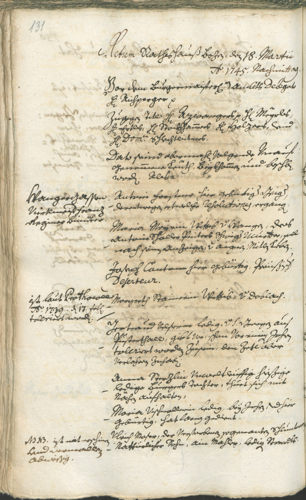 Archivio Storico della Città di Bolzano - BOhisto protocollo consiliare 1744/47 