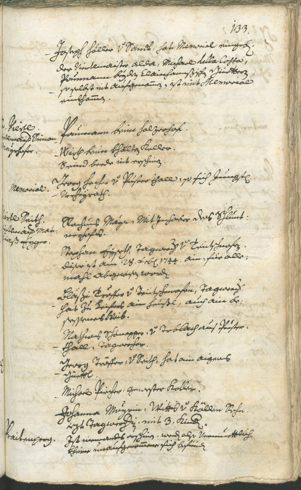 Archivio Storico della Città di Bolzano - BOhisto protocollo consiliare 1744/47 