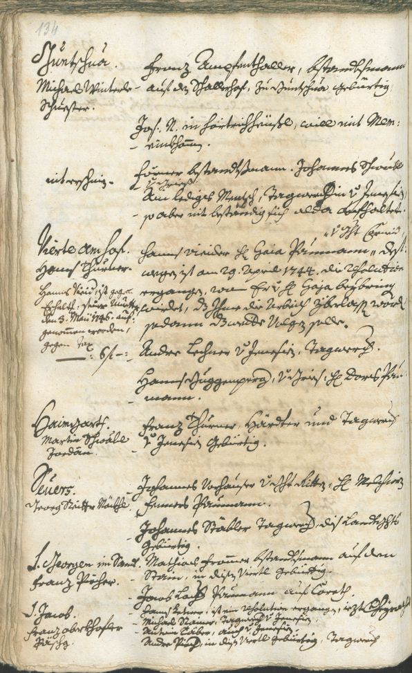 Civic Archives of Bozen-Bolzano - BOhisto Ratsprotokoll 1744/47 