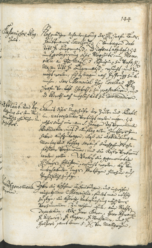 Stadtarchiv Bozen - BOhisto Ratsprotokoll 1744/47 