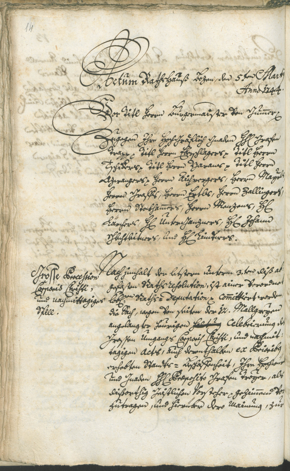 Archivio Storico della Città di Bolzano - BOhisto protocollo consiliare 1744/47 