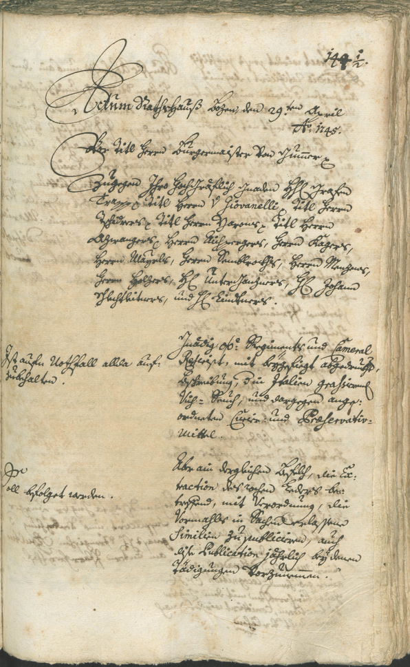 Archivio Storico della Città di Bolzano - BOhisto protocollo consiliare 1744/47 