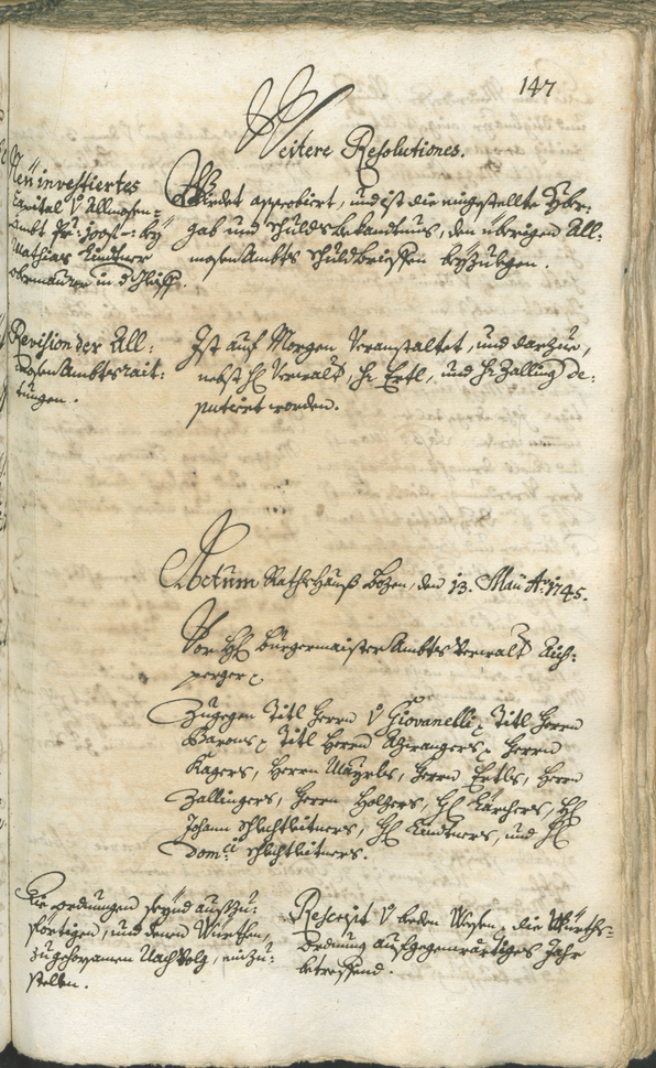 Archivio Storico della Città di Bolzano - BOhisto protocollo consiliare 1744/47 