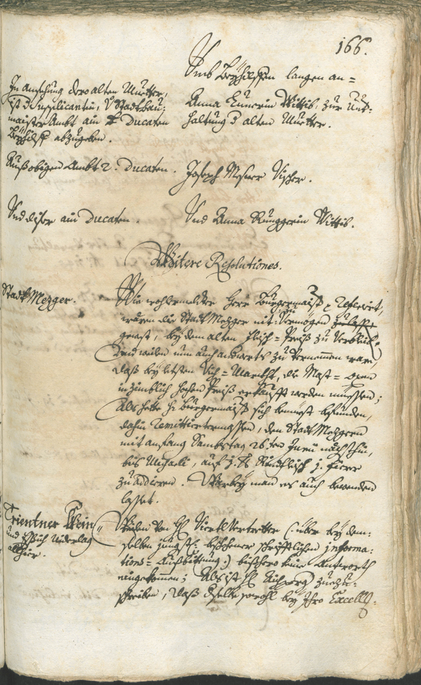 Stadtarchiv Bozen - BOhisto Ratsprotokoll 1744/47 