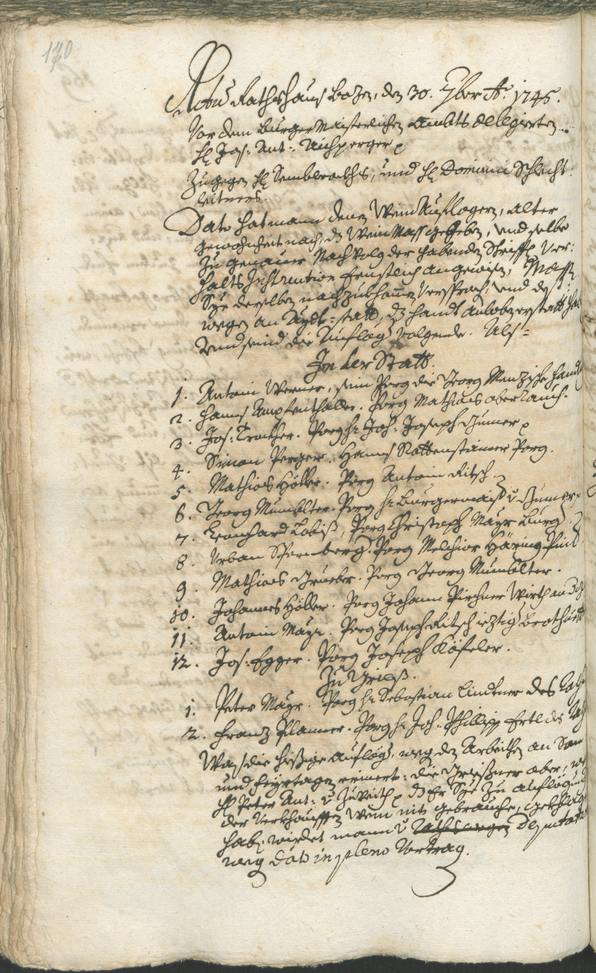 Civic Archives of Bozen-Bolzano - BOhisto Ratsprotokoll 1744/47 