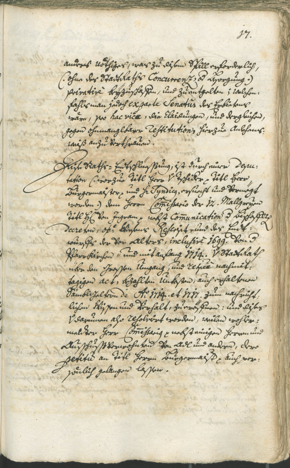 Stadtarchiv Bozen - BOhisto Ratsprotokoll 1744/47 