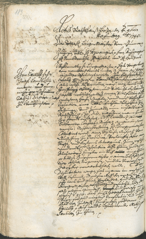 Archivio Storico della Città di Bolzano - BOhisto protocollo consiliare 1744/47 