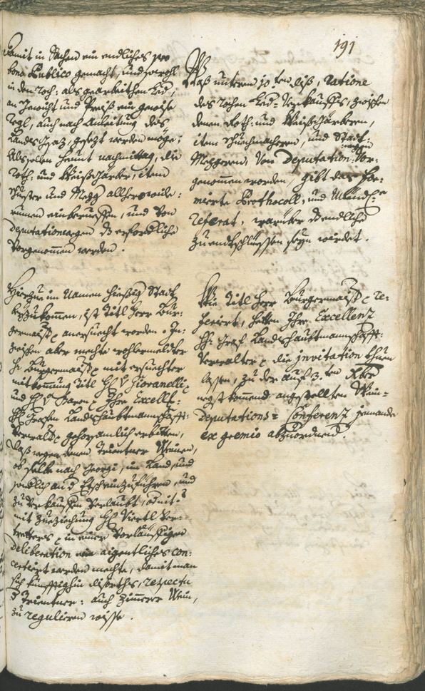 Stadtarchiv Bozen - BOhisto Ratsprotokoll 1744/47 