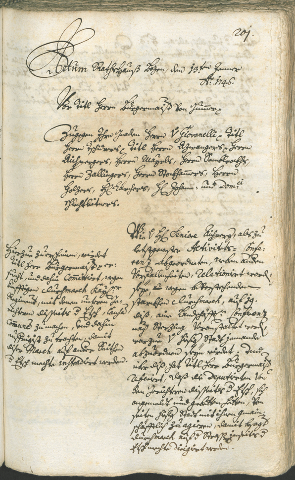 Civic Archives of Bozen-Bolzano - BOhisto Ratsprotokoll 1744/47 