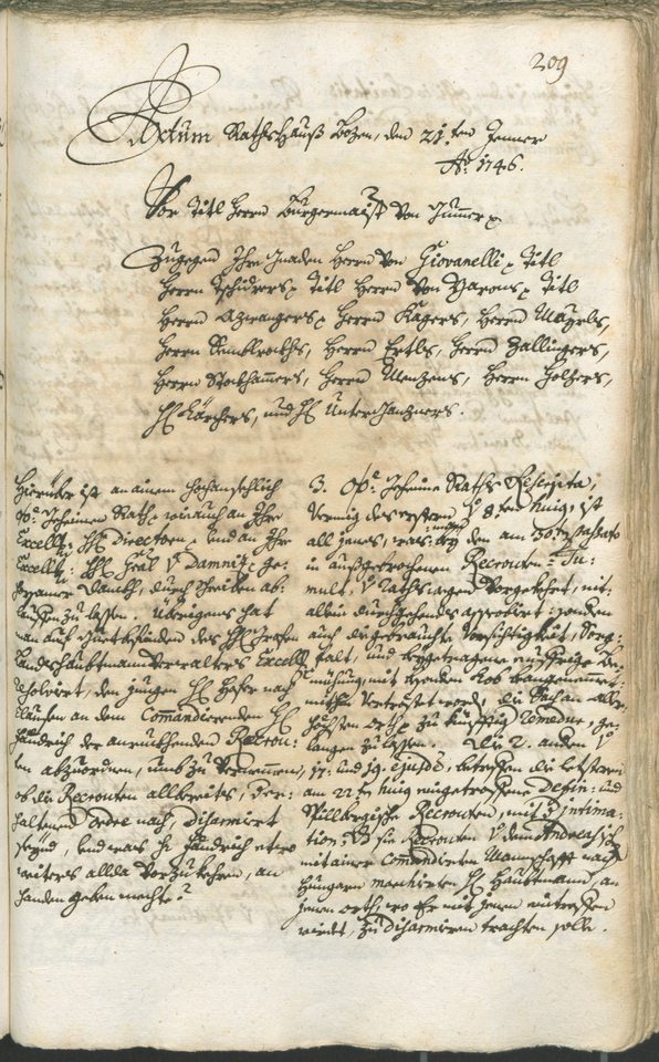 Civic Archives of Bozen-Bolzano - BOhisto Ratsprotokoll 1744/47 