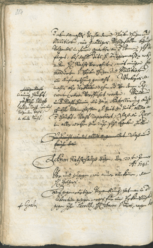 Archivio Storico della Città di Bolzano - BOhisto protocollo consiliare 1744/47 