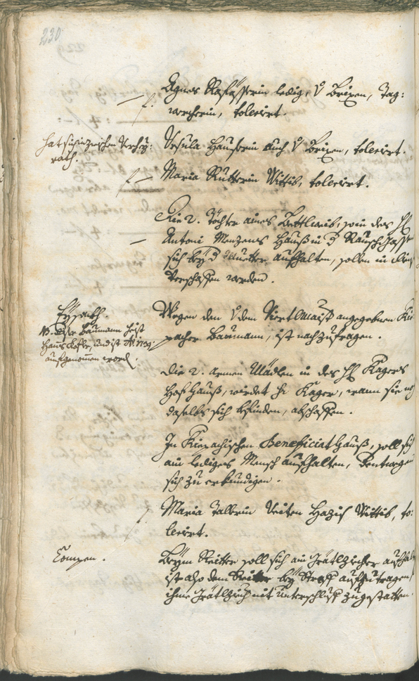 Stadtarchiv Bozen - BOhisto Ratsprotokoll 1744/47 