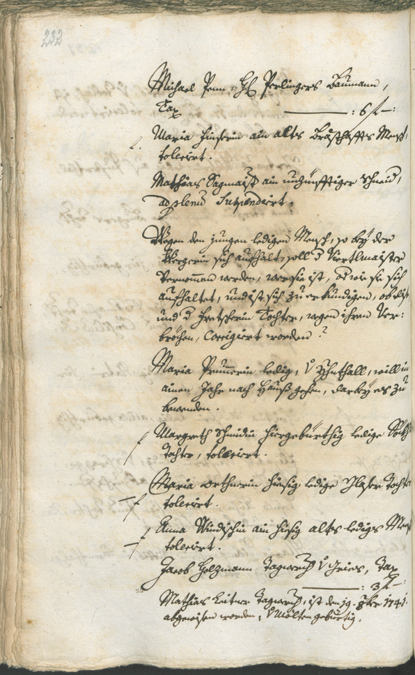 Stadtarchiv Bozen - BOhisto Ratsprotokoll 1744/47 