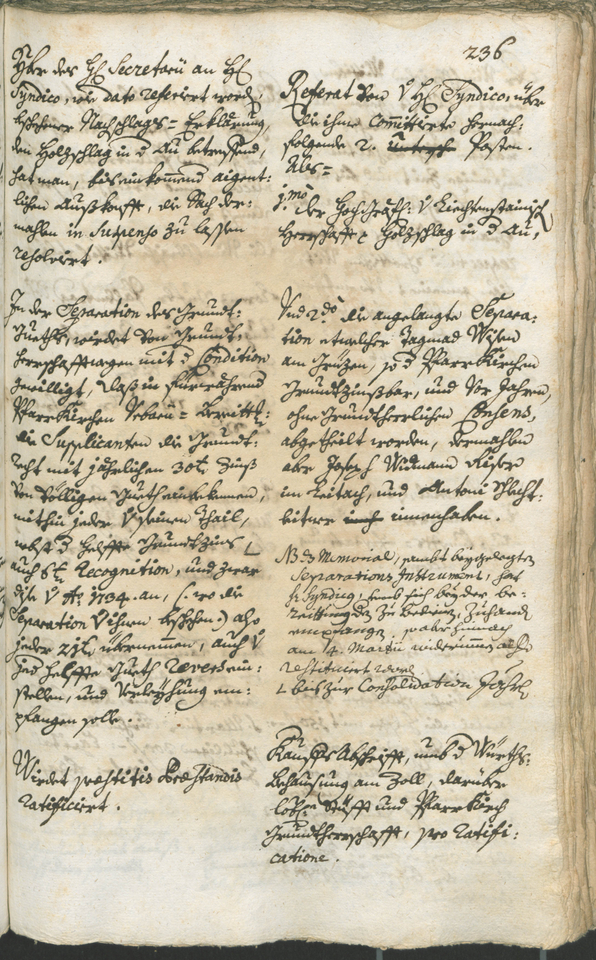 Stadtarchiv Bozen - BOhisto Ratsprotokoll 1744/47 