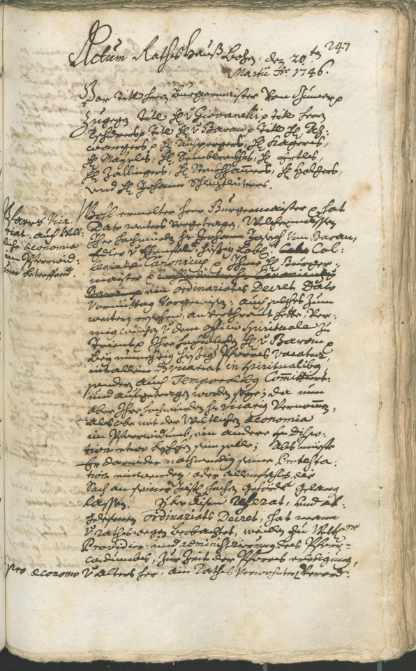 Archivio Storico della Città di Bolzano - BOhisto protocollo consiliare 1744/47 