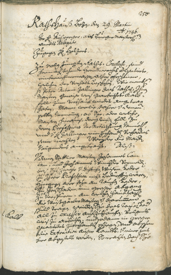 Civic Archives of Bozen-Bolzano - BOhisto Ratsprotokoll 1744/47 