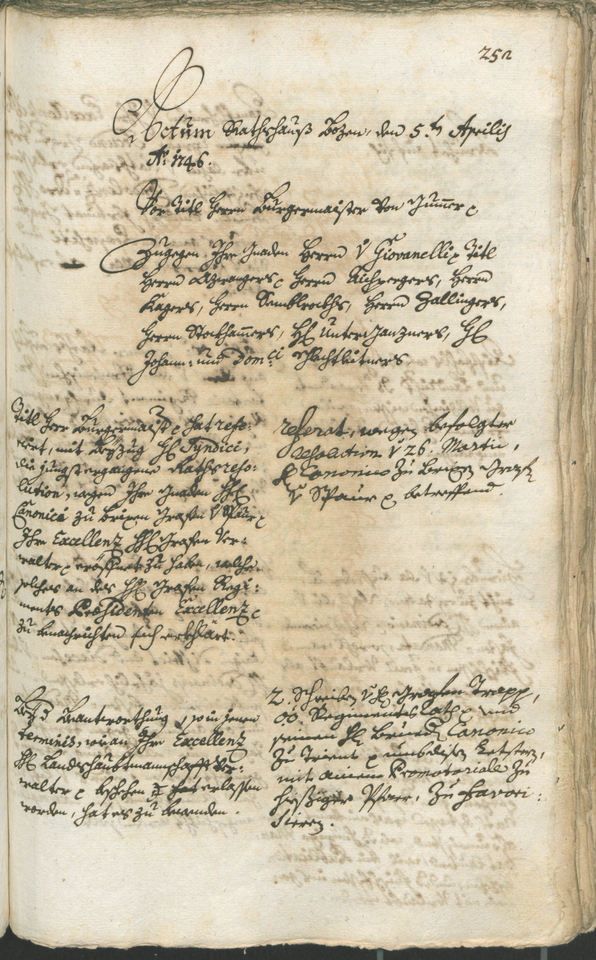 Archivio Storico della Città di Bolzano - BOhisto protocollo consiliare 1744/47 