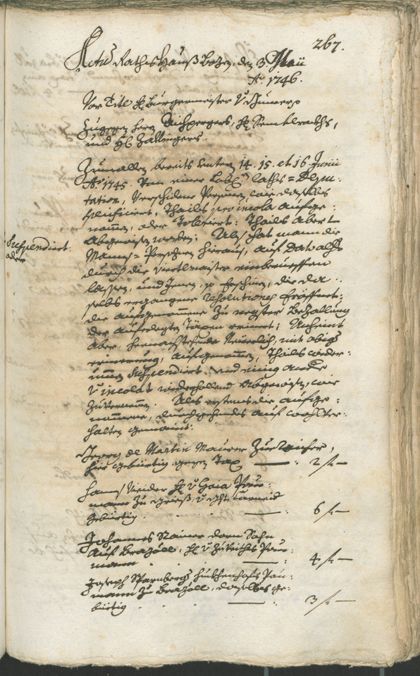 Archivio Storico della Città di Bolzano - BOhisto protocollo consiliare 1744/47 