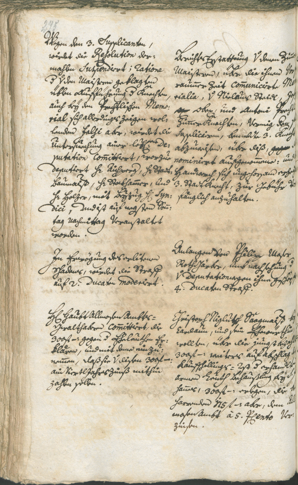 Stadtarchiv Bozen - BOhisto Ratsprotokoll 1744/47 