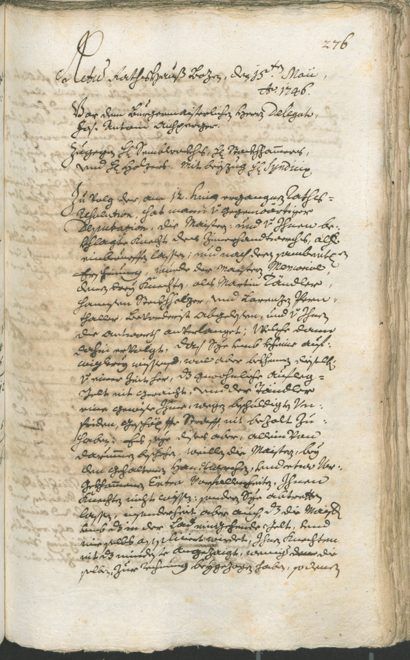 Archivio Storico della Città di Bolzano - BOhisto protocollo consiliare 1744/47 