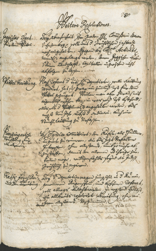 Stadtarchiv Bozen - BOhisto Ratsprotokoll 1744/47 