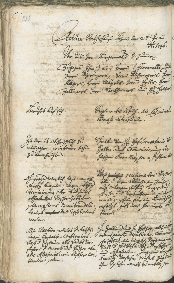 Archivio Storico della Città di Bolzano - BOhisto protocollo consiliare 1744/47 