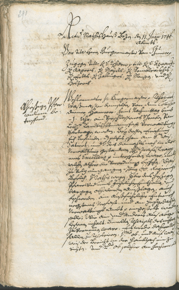 Archivio Storico della Città di Bolzano - BOhisto protocollo consiliare 1744/47 