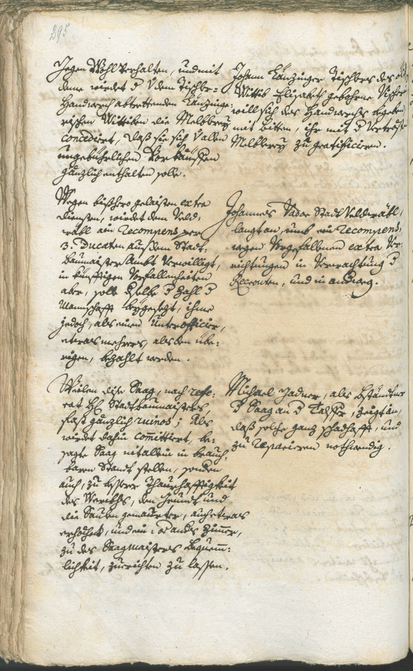 Stadtarchiv Bozen - BOhisto Ratsprotokoll 1744/47 