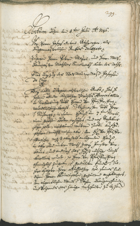 Stadtarchiv Bozen - BOhisto Ratsprotokoll 1744/47 