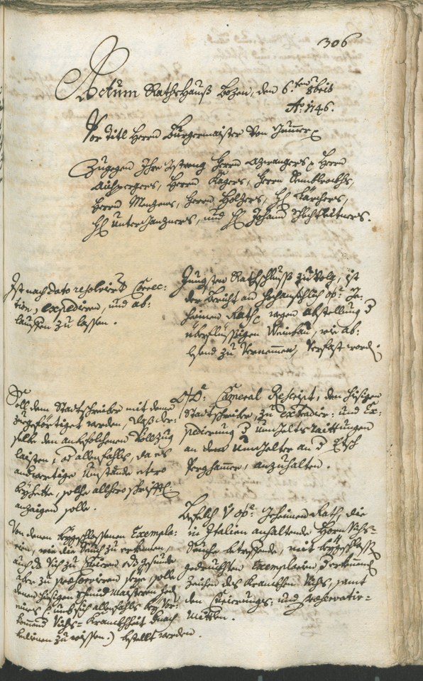 Civic Archives of Bozen-Bolzano - BOhisto Ratsprotokoll 1744/47 