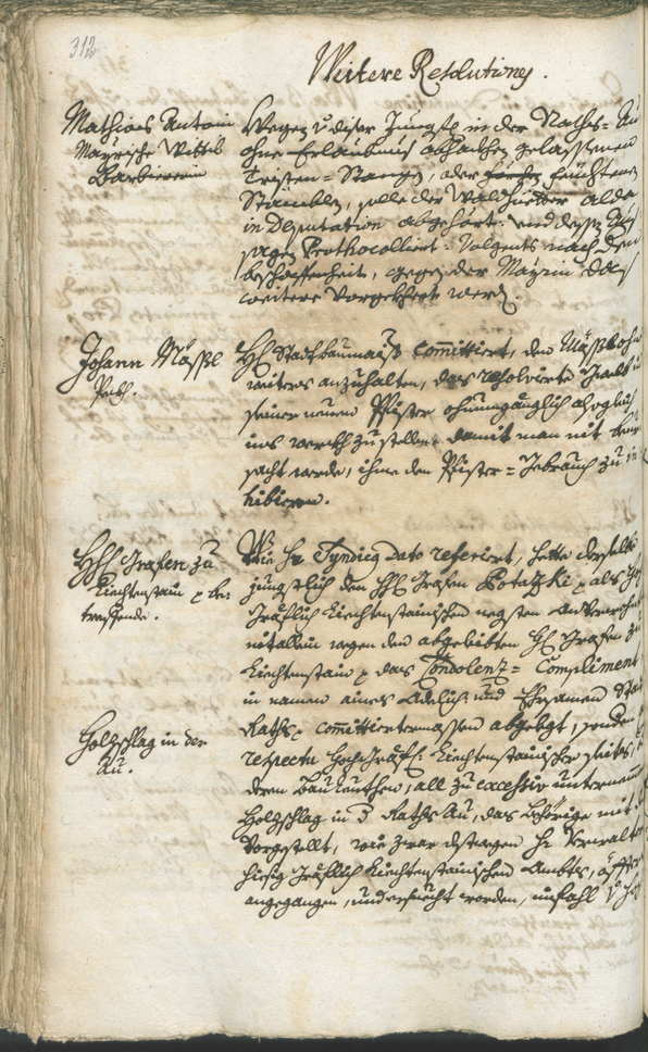 Stadtarchiv Bozen - BOhisto Ratsprotokoll 1744/47 