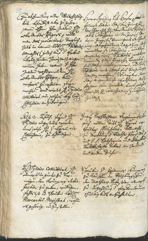 Archivio Storico della Città di Bolzano - BOhisto protocollo consiliare 1744/47 