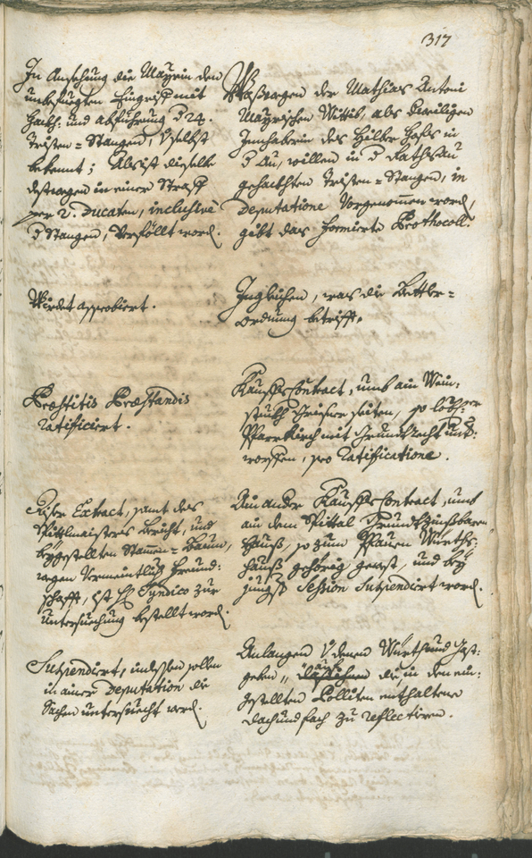 Stadtarchiv Bozen - BOhisto Ratsprotokoll 1744/47 