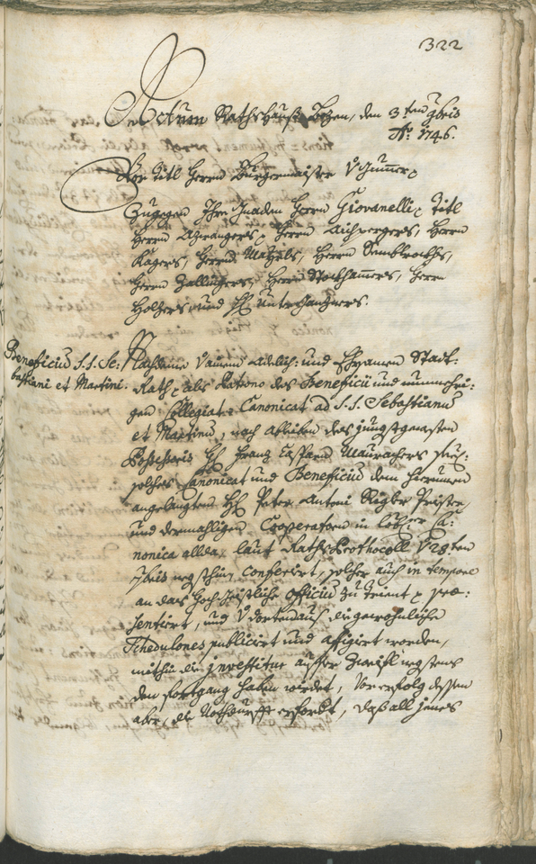 Archivio Storico della Città di Bolzano - BOhisto protocollo consiliare 1744/47 