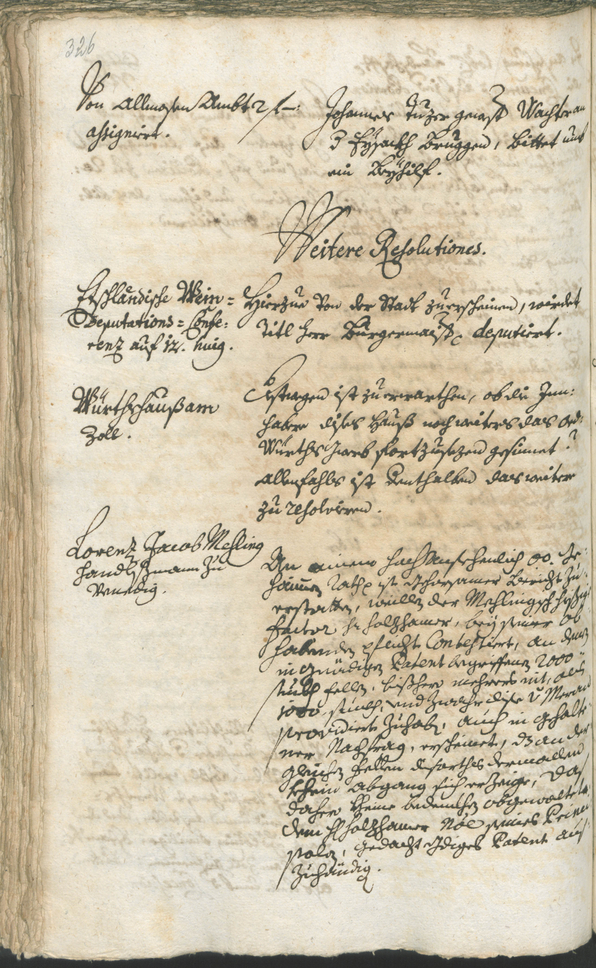 Stadtarchiv Bozen - BOhisto Ratsprotokoll 1744/47 