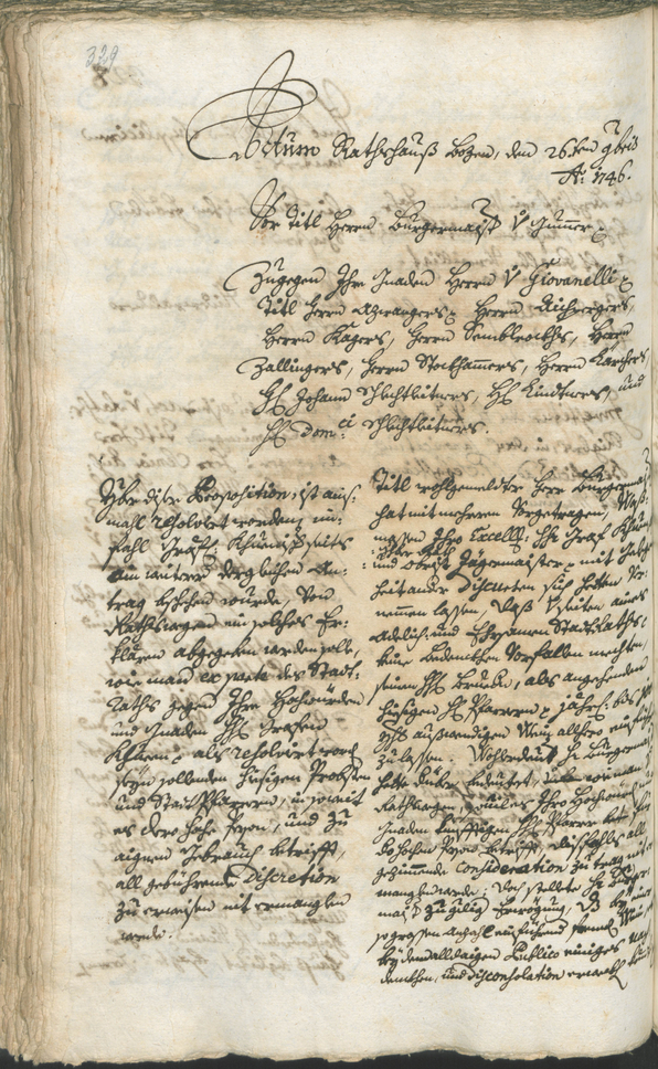 Archivio Storico della Città di Bolzano - BOhisto protocollo consiliare 1744/47 