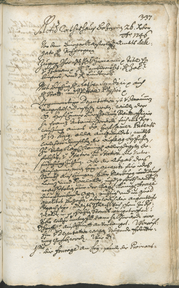 Stadtarchiv Bozen - BOhisto Ratsprotokoll 1744/47 